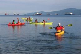 2.5-hour sightseeing sunset Kayaking tour of Vancouver sites