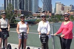Segway Tour Calgary guided sightseeing tour along Bow River and Trans Canada Trail