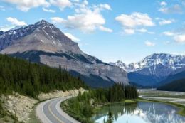Travel along the world-famous Icefields Parkway Highway on a guided tour from Banff.