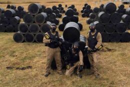 Try paintball with friends with themed games zone and paintballing gear included, Calgary, Alberta