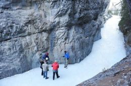 things to do in Banff in winter, Grotto Canyon Icewalk