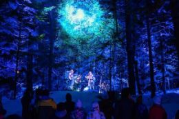 Vallea Lumina, Whistler forest comes to life at night with lights, sounds and special effects.