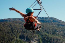 Whistler Superfly Zipline over Cougar Mountain, British Columbia