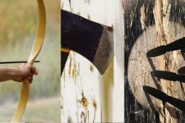 Learn archery, axe, and knife throwing. An awesome 2-hour experience near Niagara Falls.