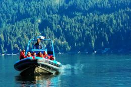 Discover Vancouver sites on the Granite Falls boat tour from Granville Island
